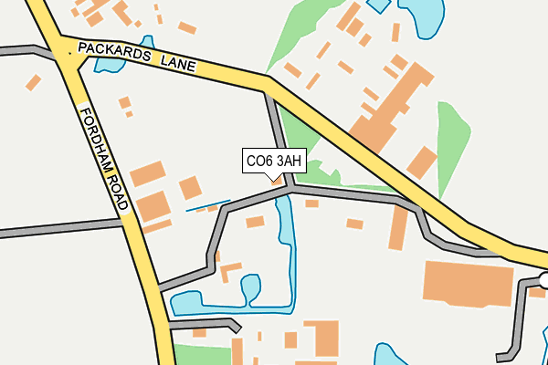 CO6 3AH map - OS OpenMap – Local (Ordnance Survey)