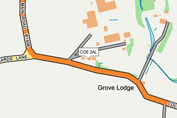 CO6 3AL map - OS OpenMap – Local (Ordnance Survey)