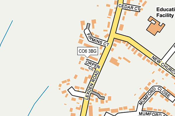 CO6 3BG map - OS OpenMap – Local (Ordnance Survey)
