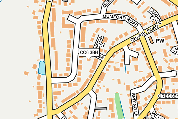 CO6 3BH map - OS OpenMap – Local (Ordnance Survey)
