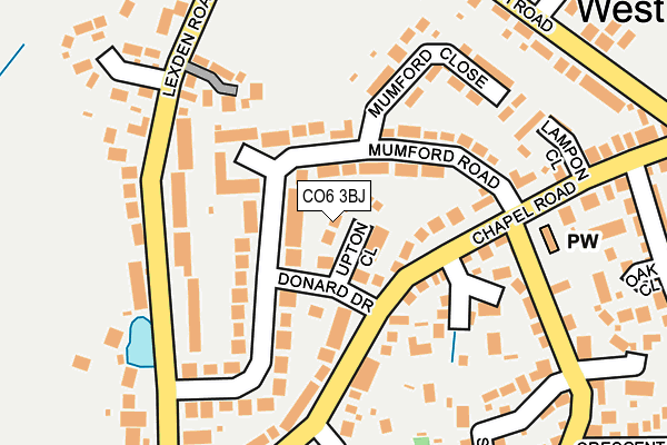 CO6 3BJ map - OS OpenMap – Local (Ordnance Survey)