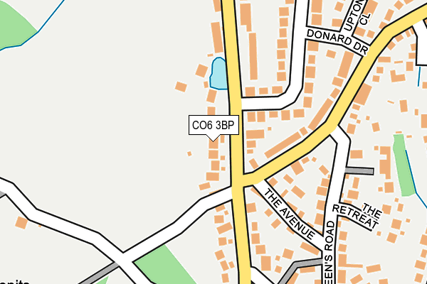CO6 3BP map - OS OpenMap – Local (Ordnance Survey)