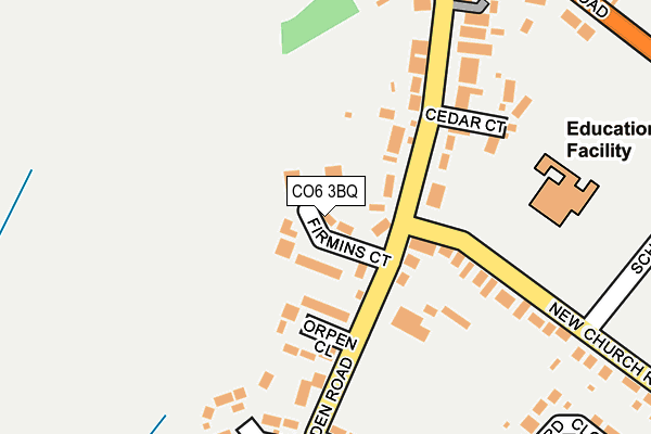 CO6 3BQ map - OS OpenMap – Local (Ordnance Survey)