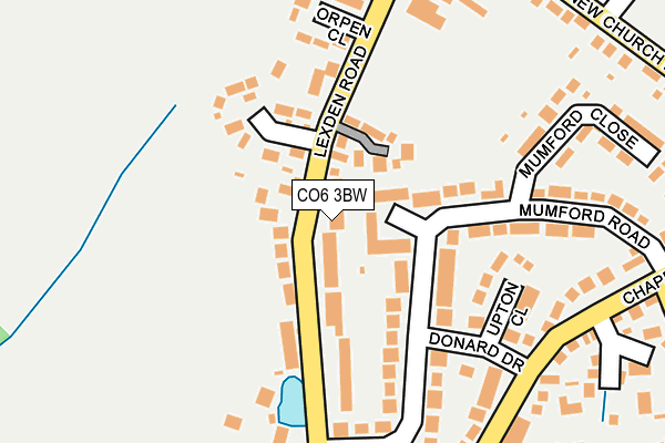 CO6 3BW map - OS OpenMap – Local (Ordnance Survey)