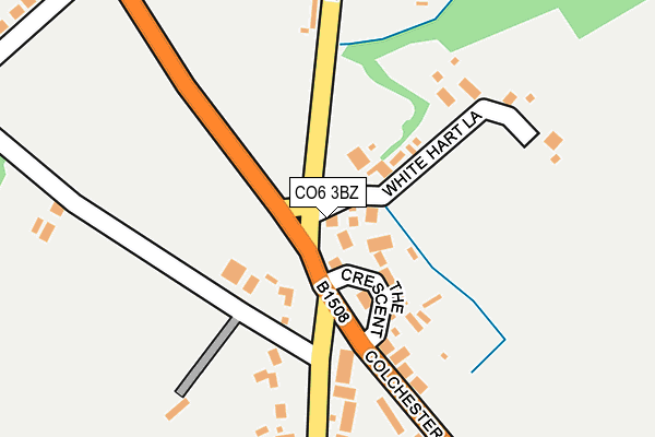 CO6 3BZ map - OS OpenMap – Local (Ordnance Survey)