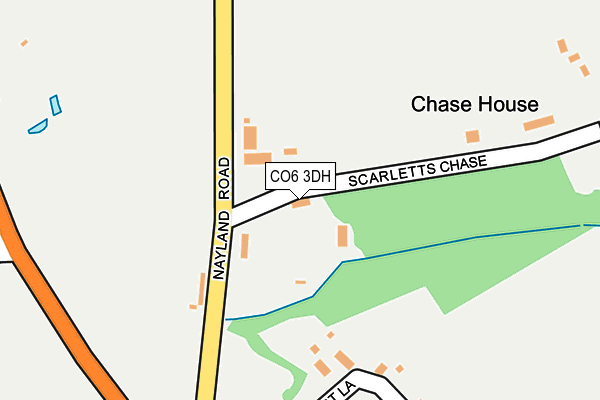 CO6 3DH map - OS OpenMap – Local (Ordnance Survey)