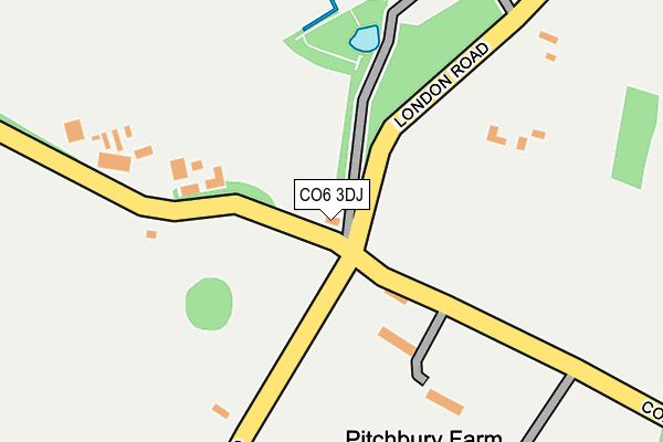 CO6 3DJ map - OS OpenMap – Local (Ordnance Survey)