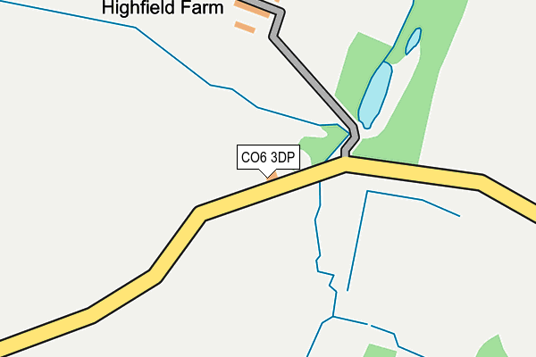 CO6 3DP map - OS OpenMap – Local (Ordnance Survey)