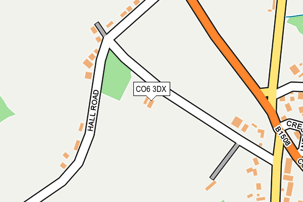 CO6 3DX map - OS OpenMap – Local (Ordnance Survey)