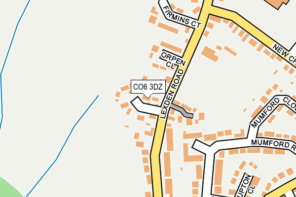 CO6 3DZ map - OS OpenMap – Local (Ordnance Survey)