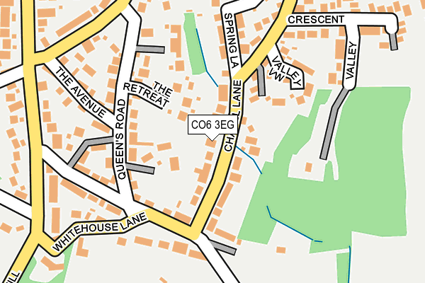 CO6 3EG map - OS OpenMap – Local (Ordnance Survey)