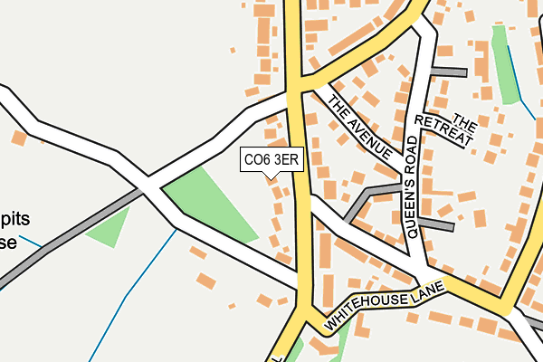 CO6 3ER map - OS OpenMap – Local (Ordnance Survey)