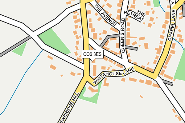 CO6 3ES map - OS OpenMap – Local (Ordnance Survey)