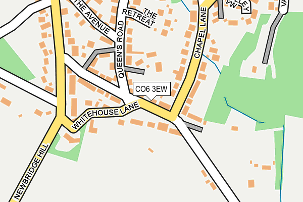 CO6 3EW map - OS OpenMap – Local (Ordnance Survey)