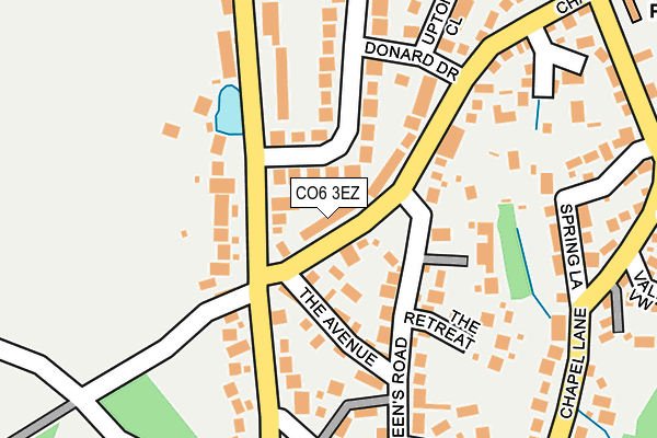 CO6 3EZ map - OS OpenMap – Local (Ordnance Survey)