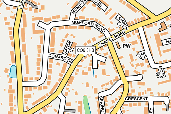 CO6 3HB map - OS OpenMap – Local (Ordnance Survey)