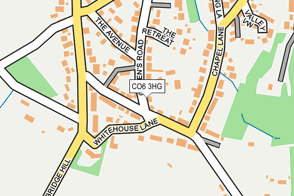 CO6 3HG map - OS OpenMap – Local (Ordnance Survey)