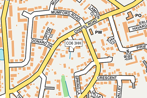 CO6 3HH map - OS OpenMap – Local (Ordnance Survey)