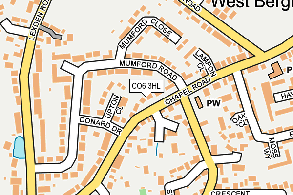 CO6 3HL map - OS OpenMap – Local (Ordnance Survey)