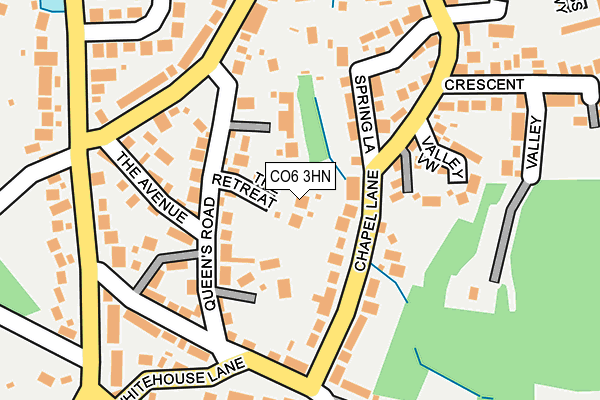 CO6 3HN map - OS OpenMap – Local (Ordnance Survey)