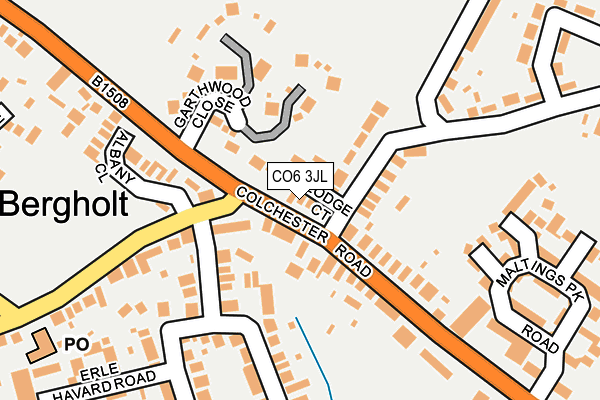 CO6 3JL map - OS OpenMap – Local (Ordnance Survey)
