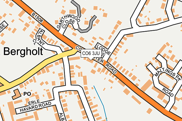 CO6 3JU map - OS OpenMap – Local (Ordnance Survey)