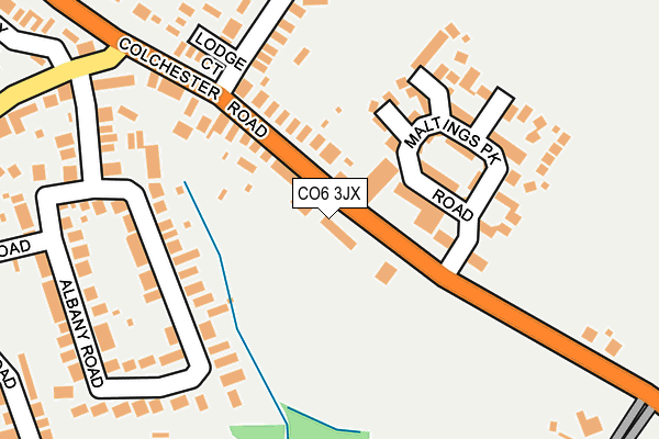 CO6 3JX map - OS OpenMap – Local (Ordnance Survey)