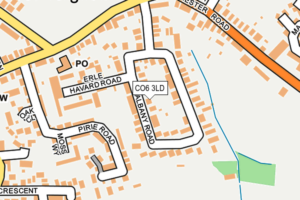 CO6 3LD map - OS OpenMap – Local (Ordnance Survey)