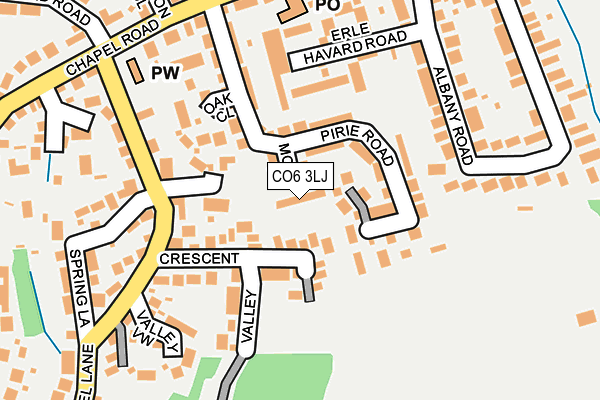 CO6 3LJ map - OS OpenMap – Local (Ordnance Survey)