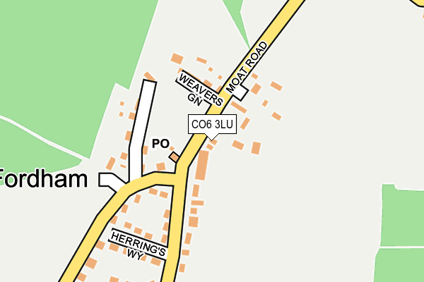 CO6 3LU map - OS OpenMap – Local (Ordnance Survey)