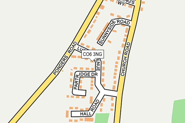CO6 3NG map - OS OpenMap – Local (Ordnance Survey)