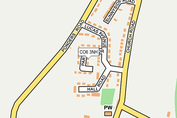 CO6 3NH map - OS OpenMap – Local (Ordnance Survey)
