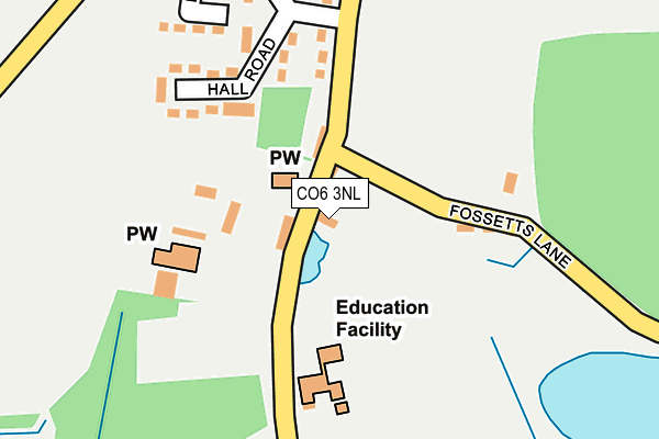 CO6 3NL map - OS OpenMap – Local (Ordnance Survey)