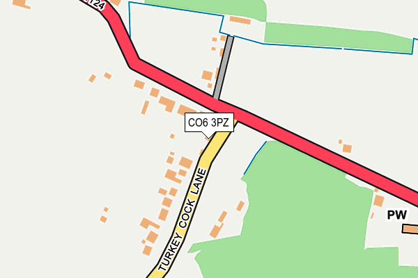 CO6 3PZ map - OS OpenMap – Local (Ordnance Survey)