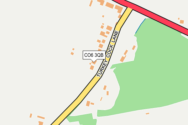 CO6 3QB map - OS OpenMap – Local (Ordnance Survey)