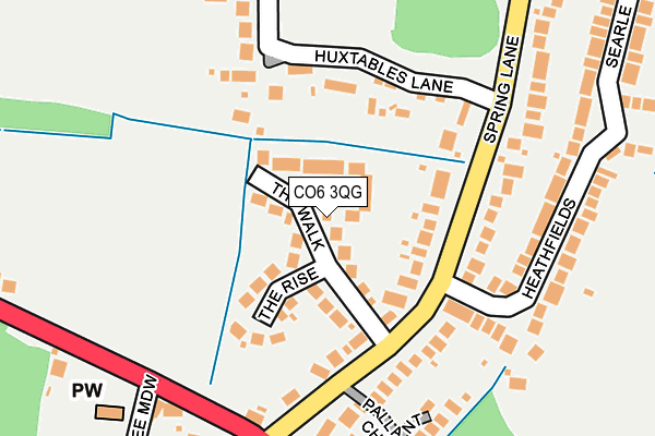 CO6 3QG map - OS OpenMap – Local (Ordnance Survey)