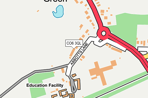 CO6 3QL map - OS OpenMap – Local (Ordnance Survey)