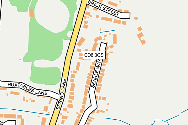 CO6 3QS map - OS OpenMap – Local (Ordnance Survey)