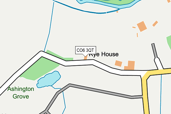 CO6 3QT map - OS OpenMap – Local (Ordnance Survey)