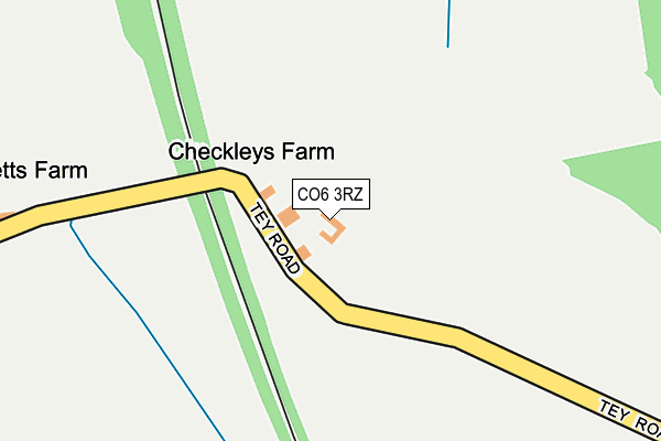 CO6 3RZ map - OS OpenMap – Local (Ordnance Survey)