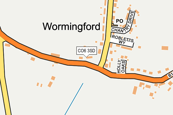 CO6 3SD map - OS OpenMap – Local (Ordnance Survey)