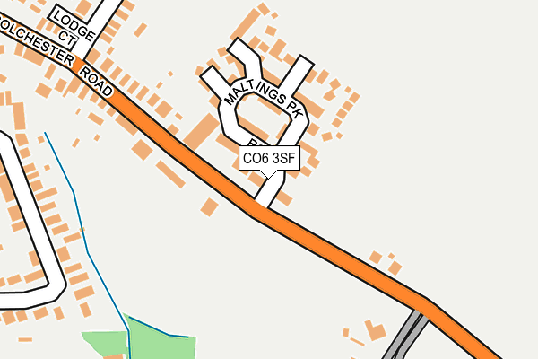 CO6 3SF map - OS OpenMap – Local (Ordnance Survey)