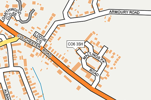 CO6 3SH map - OS OpenMap – Local (Ordnance Survey)