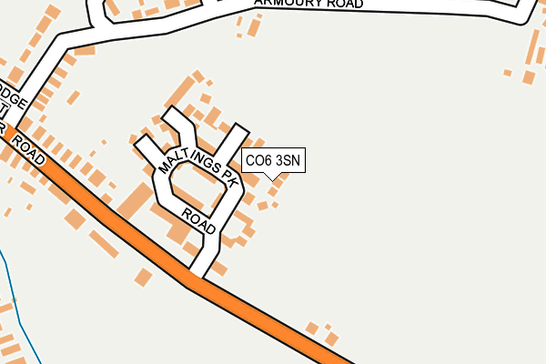 CO6 3SN map - OS OpenMap – Local (Ordnance Survey)