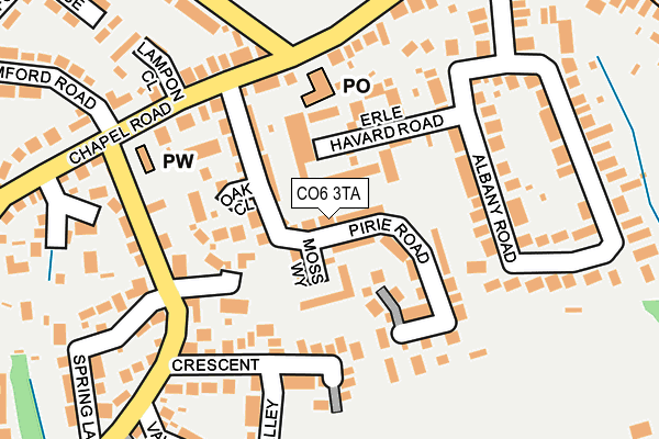 CO6 3TA map - OS OpenMap – Local (Ordnance Survey)