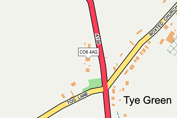 CO6 4AG map - OS OpenMap – Local (Ordnance Survey)