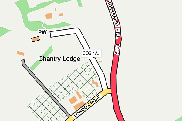 CO6 4AJ map - OS OpenMap – Local (Ordnance Survey)