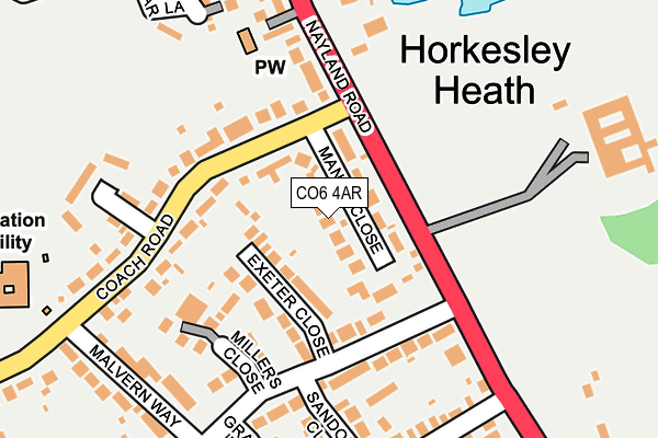 CO6 4AR map - OS OpenMap – Local (Ordnance Survey)