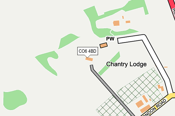 CO6 4BD map - OS OpenMap – Local (Ordnance Survey)