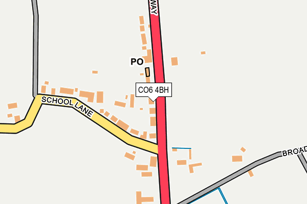 CO6 4BH map - OS OpenMap – Local (Ordnance Survey)